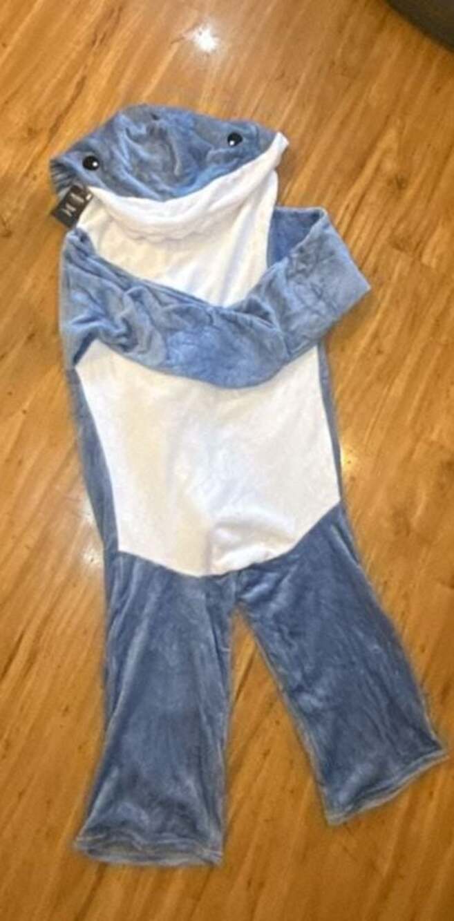 Halloween Collection Shark Plush Onesie Costume